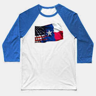 Texas State Flag Baseball T-Shirt